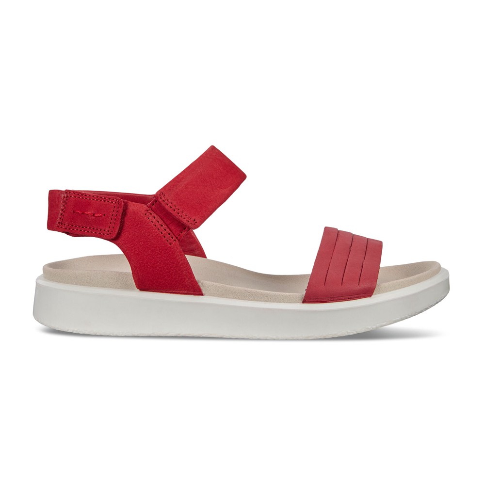 ECCO Womens Sandals Red - Flowt Flat - IEZ-680729